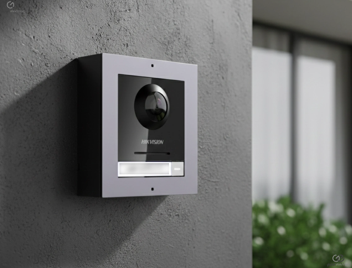 Videotelefon u vstupu rodinného domu