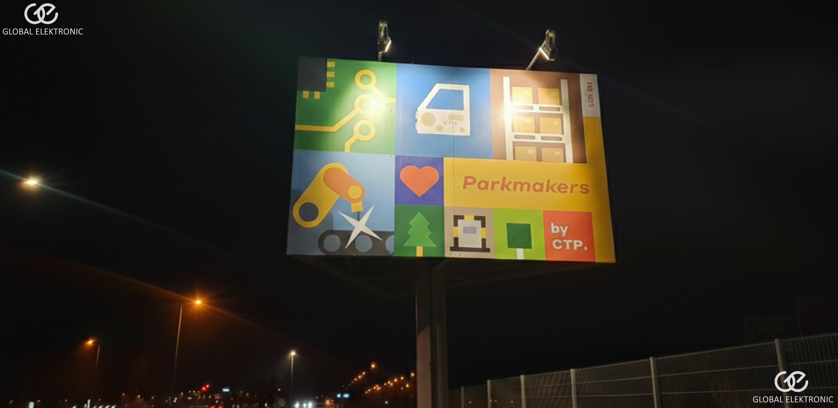 CTPark Ostrava – veřejné osvětlení a osvětlení reklamních ploch